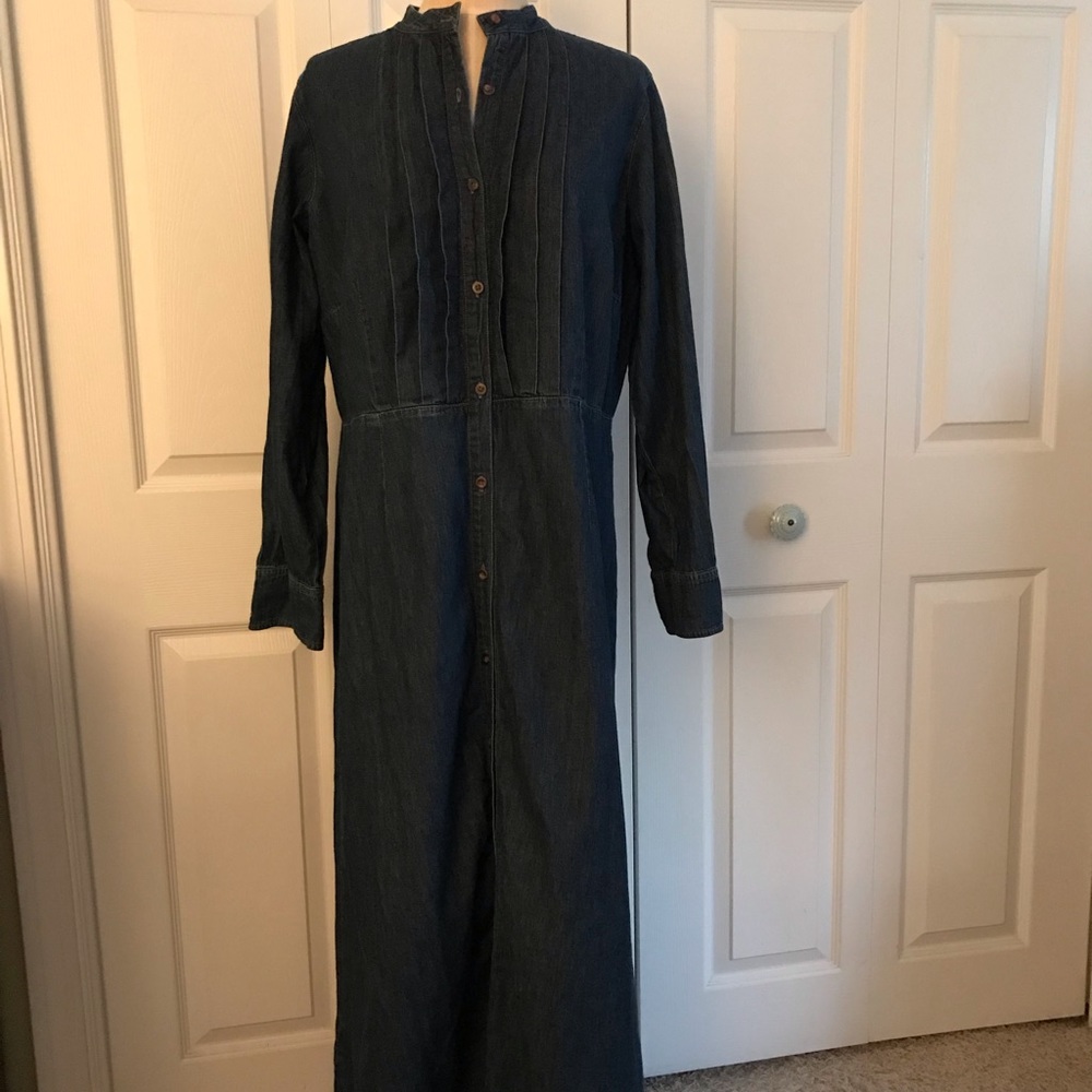 Eddie Bauer denim maxi dress